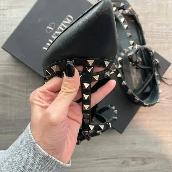Valentino ballet flat all black